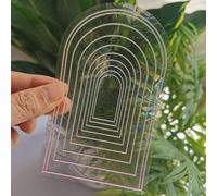 PVC Sun Catcher Wall Stickers with Static Cling for Glass Windows Featuring Unique Irregular 3D Design Creating Colorful Effects (#5)