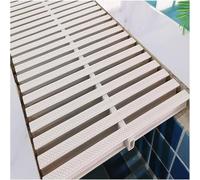 PVC Swimming Pool Drain Grate Cover - 18cm Overflow Gutter Grating Multiple White Pool Drainage Solution for Efficient Water Flow