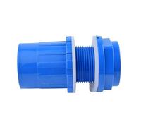 PVC Swing Check Valve Solvent Weld Pipe, Pack of 2,5,10 Blue PVC Pipe Fittings 20-50mm for Aquarium Fish Tank Drainage Connector(50mm,2Pcs)
