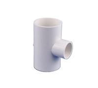 PVC Swing Check Valve Solvent Weld Pipe, PVC 3-Way Reducing Tee Connector for Irrigation and Aquarium Multicolor ID 20-50mm(White,40x20mm)