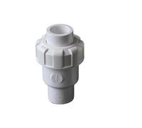 PVC Swing Check Valve Solvent Weld Pipe, PVC Ball Check Valve 20-110mm White Glue Connection for Drainage and Irrigation(50mm)