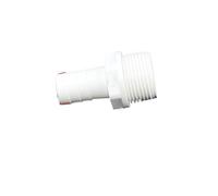 PVC Swing Check Valve Solvent Weld Pipe, PVC Pagoda Male Thread Reducer 1/2 Inch White Pack of 5-30 Pcs for Irrigation Aquarium(20mm-8mm,10Pcs)