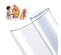 PVC Table Protector,Clear PVC Soft Glass Table Cover/Protector Waterproof,Table Cloth Waterproof Clear Plastic,Plastic Dining Table Cover,for Dining Room Tables,2mm Thickness,Frosted,90x170cm