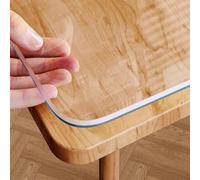 PVC Table Protector Film - Transparent Matte, 3mm Thick, Greaseproof, Scratch-Resistant, Heat Resistant, Waterproof Table Cover for Dining Tables and Surfaces,Clear 3 Mm,40x90cm