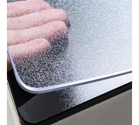 PVC Table Protector Film - Transparent Matte, 3mm Thick, Greaseproof, Scratch-Resistant, Heat Resistant, Waterproof Table Cover for Dining Tables and Surfaces,Frosted 5mm,130x160cm