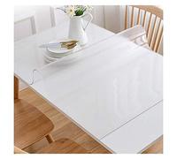 PVC Table Protector Prevent skidding Mat Waterproof Crystal Plate Durable Scratch Resistant No Wash Soft Glass Table Pads for Home-use Office, Matte, Customizable ALGFree(1.0mm,85x140cm)