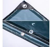 PVC Tarpaulin Cover,1.8x6m Black Transparent Tarpaulin,Outdoor Rain Curtain Window,Anti-Tear Clear Tarp With Grommets,for Outdoor Camping Greenhouse,W*H-2.3x6m