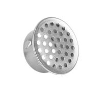 PVC Termination Cap, Stainless Steel PVC Termination Mesh Screen Cover for 2 Inch Inner Diameter Round Mesh Screen Vent Cover for Furnace and Roof Vent Cap (Silver)