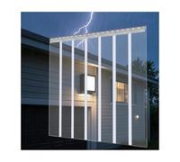 PVC Thermal Insulated Door，Clear Plastic Strip Curtain， Curtain Strips ，Thickness Smooth ，Waterproof Door Curtains for Freezer Doors Warehouse Doors (Clear)(210x230cm/82.68x90.55in)