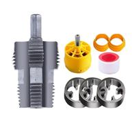 PVC Thread Maker Tool, Pipe Threader Set 1/2 3/4 1 Inch, Plumbing Drill Attachment, Precise, Easy to Use, Creates Clean Threads, Saves Time, Perfect for Home Repair, Project, Outdoor Use, 3.15x2.36 in