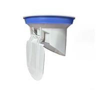 PVC Toilet Flange Ring Built-in Floor Drain, Automatic Closing Sewer Pipe Seal Anti-Smell Leak-Proof Bathroom Fitting 50mm 75mm 110mm 160mm(75)