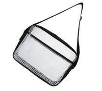 PVC Tool Pouch with Adjustable Shoulder Strap Large Size | Anti-static Dust-free Design, Black Finish, Gift Choice, Simple Chic Style, Appearance