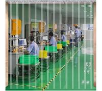 PVC Transparent Plastic Soft-Skinned Transparent Plastic Windshield Curtain with 3.5 Cm Overlap, for Soft Partitions at Garage Warehouse Entrances(0.15X2M)