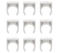 PVC U Shaped Clamp Clip for Pipe Fixing and Cable Support | White PVC, Non Conductive Support, Quick Installation, Wall or Ground Use, for Electricians and Maintenance Workers