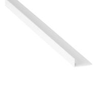 PVC Unequal Angle Trim, 25mm x 12mm, 90 Degree, White, 1 Metre