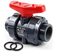 PVC Union Ball Valve, 3" Inch (DN100) True Union Full Flow Ball Valve, ASTM EPDM O-ring, Slip Socket Ball Valve with Full Port for Water System