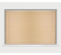 PVC Venetian Blind Blinds Easy Fit Curtains Trimmable Fittings Windows Treatment Shutters Twist Open Close (Natural, 105x150)