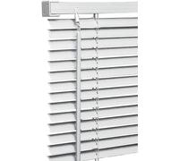 PVC Venetian Blind Blinds Easy Fit Curtains Trimmable Fittings Windows Treatment Shutters Twist Open Close (White, 45x150)