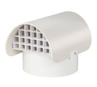 PVC Vent Cap Radon Vent Cap for 4" Schedule 40, 4 inch PVC Radon Fan Pipe Cap Exhaust Vent Cap for Radon/Flue/Roof Vent System,Radon Vent Cover Stop Rain Snow Leaves, Protect Radon Fan Motor&PVC Pipe