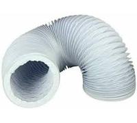 PVC Vent Hose, 102mm x 4m, Flexible Ducting for Tumble Dryers and Extractor Fans, White