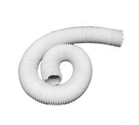 PVC Ventilation Ducting, 6 Inch Fan Pipe, 6M Ventilation Duct, 150Mm Air Duct Flexible Hose For Tumble Drier, Cooker Hood, Extractor Fan(15CM White)