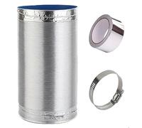 PVC Ventilation Ducting, Aluminium Ventilation Hose Silver Multiple Sizes Tumble Dryer Cooker Hood Extractor Fan(4m,180mm)