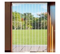 PVC Vertical Blinds Door Curtain Vinyl Plastic Slats for Shops Markets Garages Patios Freezers Warehouses & Stables 180x270cm Durable & Easy to Install