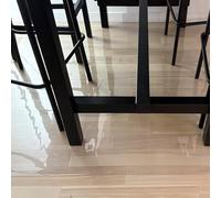 Pvc Vinyl Clear Floor Mats for Protector Hardwood Floors, Heavy Duty Anti-Scratch Transparent Office Chair Over Rug Mat Pad, Custom & Cuttable(28"X44"/70cmX110cm)