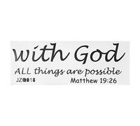 PVC Wall Art Decals Removable Modern Letters Stickers Home Decor Proverbs Bible Verses