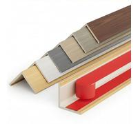 PVC Wall Corner Guard, 0.6" x 0.6" Peel and Stick Corner Protector, Self-Adhesive L-Shaped Wall Edge Guard, Vinyl Corner Trim Molding for Wall Protection Furniture Door(Champagne,3m/118.2in)