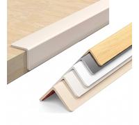 PVC Wall Corner Protector, 90 Degree Angle Trim Edge Guard, Self Adhesive Plastic Corner Trim for Walls, Furniture, Windows Door Frames, Decorative Moulding Strip(Creamy Beige,1m/39.4in)