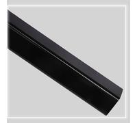 Pvc Wall Corner Protector Self Adhesive Corner Guard Wall Edge Strip L-Shaped Marble Grain Corner Trim Molding For Door Window Furniture(Black,L 80cm(32"))