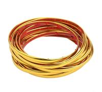 PVC Wall Decorative Strip 80mm x 16.4Ft Corner Seam Sticker Edge Protector for Home DIY Tile Decoration Waterproof Anti-Collision Trim(Gold)