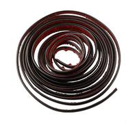 PVC Wall Decorative Strip 80mm x 16.4Ft Corner Seam Sticker Edge Protector for Home DIY Tile Decoration Waterproof Anti-Collision Trim(black)
