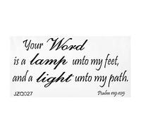 PVC Wall Sticker Modern Art Wall Sticker Bible Verse Christian Quote Wall Decals Stickers
