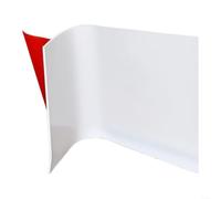 PVC Wall Trim x 10cm Flexible Skirting Board PVC Wall Trim x(White) | Soft plastic construction, easy to clean for surface, resistant, for ideal for damp areas like bathrooms