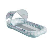 PVC Water Lounge Raft for Poolside Leisure | Inflatable Reclining Float with Supportive Perimeter, Family Warm Use