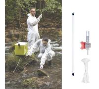 PVC Water Sample Collector, 0.25L/0.5L/1 L Liquid Sampler With Adjustable Valve & 10 M Rope, Water Sampler Kit For Pool/Wellhead/Reservoir, With Gravity Water Stopper Ball(Size:4 Pieces,Color:250ml)