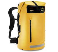 PVC Waterproof Backpack 30x18x70cm with Reinforced Straps in Black, Yellow, Army Green, Blue