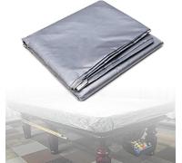 PVC Waterproof Full Protection Billiard Table Cover, Heavy Duty Dust Cover for Pool Snooker Tables, 10ft