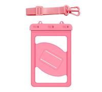 PVC Waterproof Phone Pouch for Beach Travel, Clear Dry Storage Bag with Adjustable Strap and Triple Seal Closure Phone Dry Pouch Waterproof Carry Bag Pool Beach Water Park Drifting Clear Window Triple