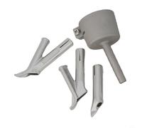 PVC Welding Tip Set 4pcs Triangle Round for Vinyl Repair | 4pcs mixed tips, 5mm standard, 7.5mm round, triangle shape, tacking nozzle, PVC vinyl plastic use