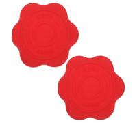 PVC Wheelchair Clutch Cover Protective Lid Red 2pcs | Wheelchair Clutch, Debris Shielding and Easy Upkeep, Replacement Parts for Users, Compact Pair