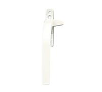 PVC Window Handles, External Flat Window Handle White Aluminum Alloy Closing Movement(Left)