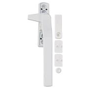 PVC Window Handles, Locking Aluminum Alloy External Flat Window Handle White(Left)