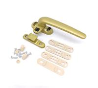 PVC Window Handles， Universal Casement Window Wheel Handle Lock Multicolor Left Right Adjustable Sliding Door(Golden,Right)