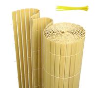 PVC Windproof & Weather-Resistant Screen 140x700 cm with 3 Strips & Cable Ties - Perfect for Fencing Privacy Protection from Unwanted Views