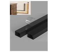 PVC Wire Duct, Customizable Floor Cable Cover for Home - Invisible Wire Hider, Prevent-Tread Square Cable Management Raceway(Black-3meter,12x7mm)