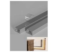 PVC Wire Duct, Customizable Floor Cable Cover for Home - Invisible Wire Hider, Prevent-Tread Square Cable Management Raceway(Grey-3meter,15x10mm)