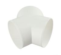 PVC Y Junction Duct Connector Supporting Parallel Air Extraction Paths In Range Hood And Fan Ventilation Systems(150mm)